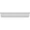 Ekena Millwork 114" Bottom Width x 118 5/8" Top Width x 12 7/8"H x 1 1/4"P Stannis Crosshead CRH13X114ST - alternate 1